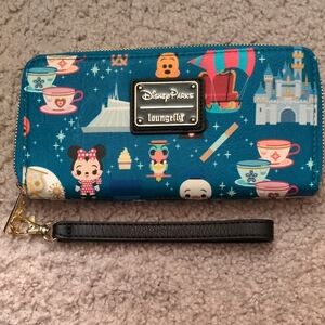 Loungefly Disney Parks Teal Wallet